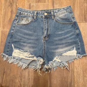 High waste shorts